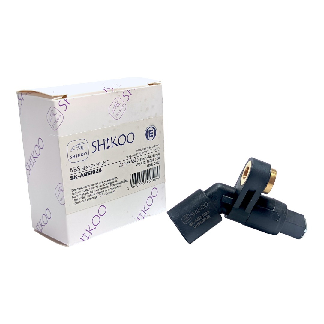 Датчик ABS передній лівий Skoda Octavia (97-11), VW Golf (92-06), Passat (94-97), Seat Ibiza (93-96,97-02), Leon (00-06) 1J0927803 SHIKOO