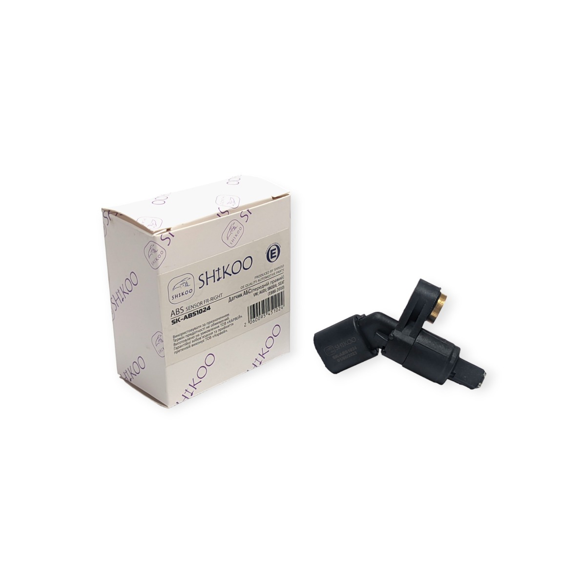Датчик ABS передній правий Skoda Octavia (97-11), VW Golf (92-06), Passat (94-97), Seat Ibiza (93-02), Leon (00-06) 1J0927804 SHIKOO