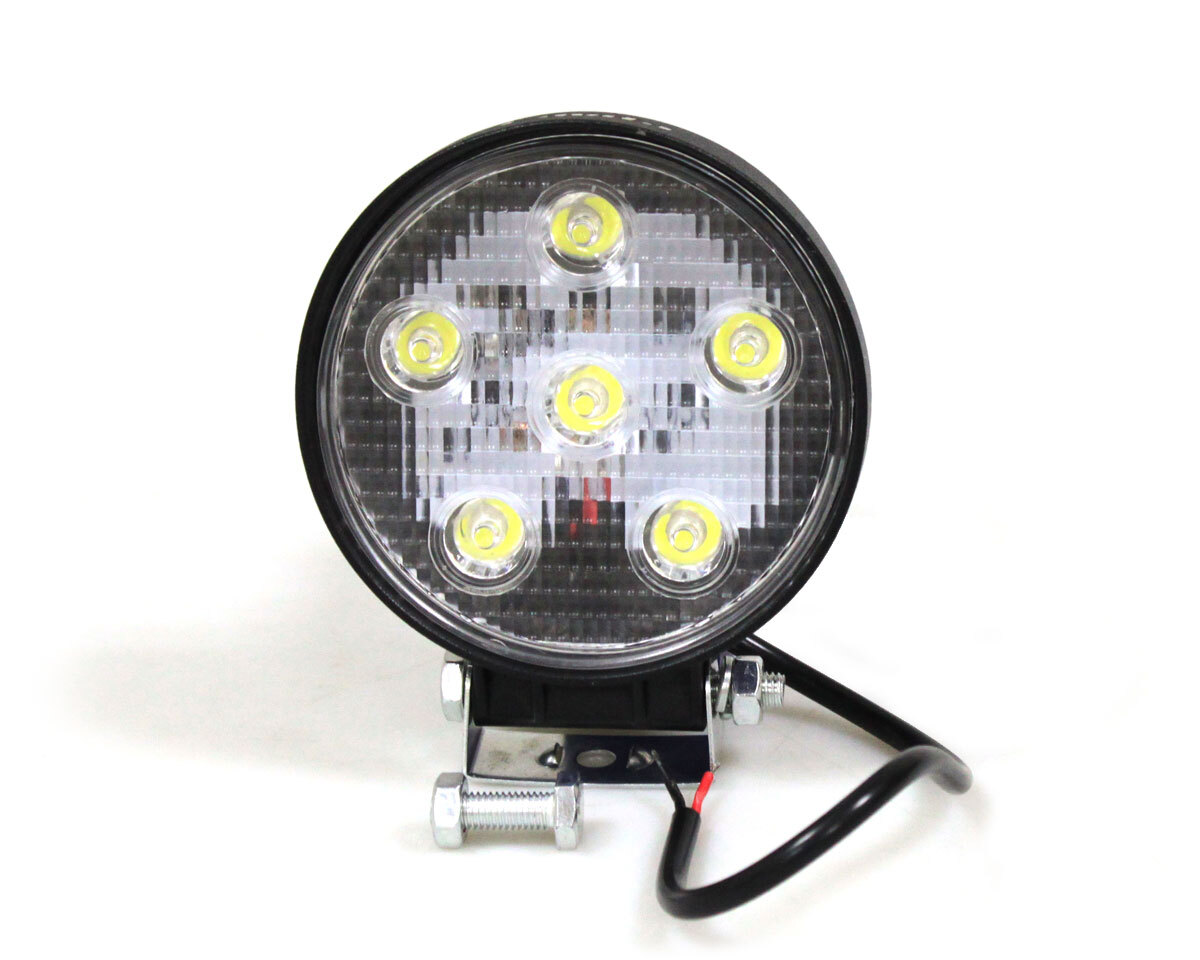 Фара протитуманна універ. кругла LED, 6X3W, IP67, алюмінієвий корпус, 128Х110Х43мм, 1350LM 1шт