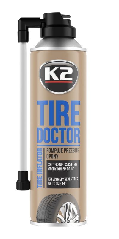 Засіб для аварійної герметизації (вулканізації) шин K2 BOND TIRE DOKTOR 400ML