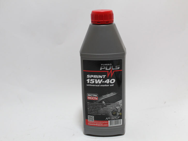 Олива моторна TURBO PULS SPRINT 15W-40 API SL/CF 0,85л каністра 1л ПЕ