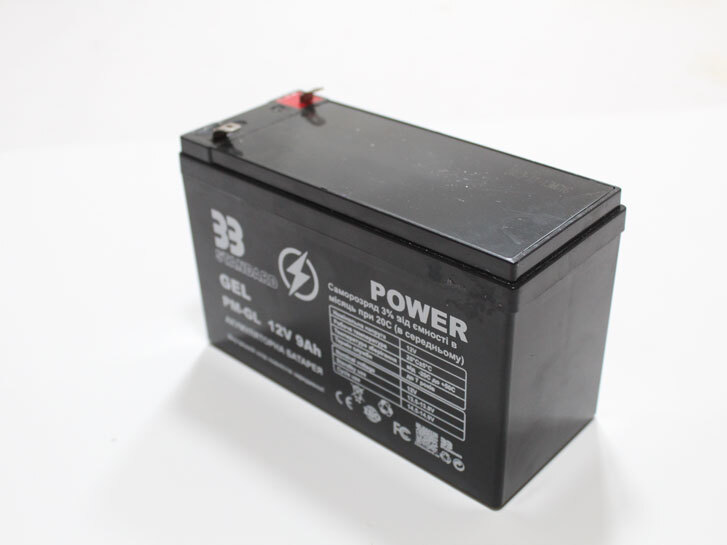 Аккумулятор 12v 9А Мото гелієвий 33 STANDART