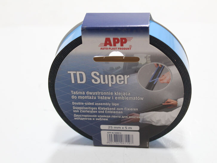 Скотч двосторонній APP TD Super 25мм. синій (5м)