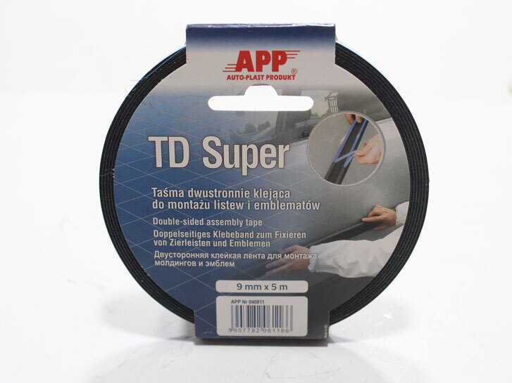 Скотч двосторонній APP TD Super 9мм. синій (5м)